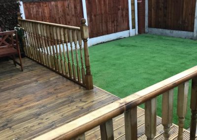 Installed Decking by Evergreen Landscape Near Bolton