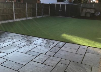 new Grass and patio Evergreen landscapes