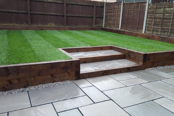 Radcliffe - Patios installed by Evergreen Landscapes